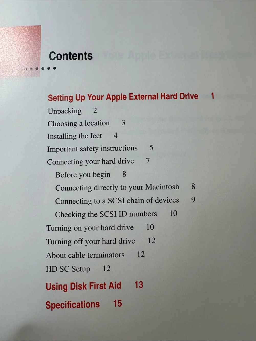 Vintage 1996 Apple External Hard Drive User's Guide 90's Collectible Display Fun